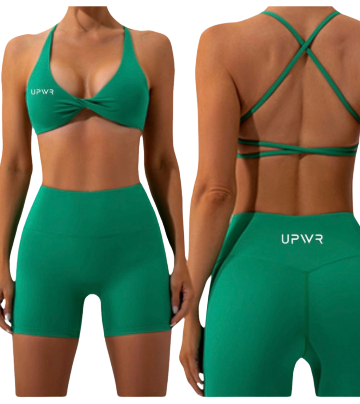 Seamless Shorts Emerald | Upwr