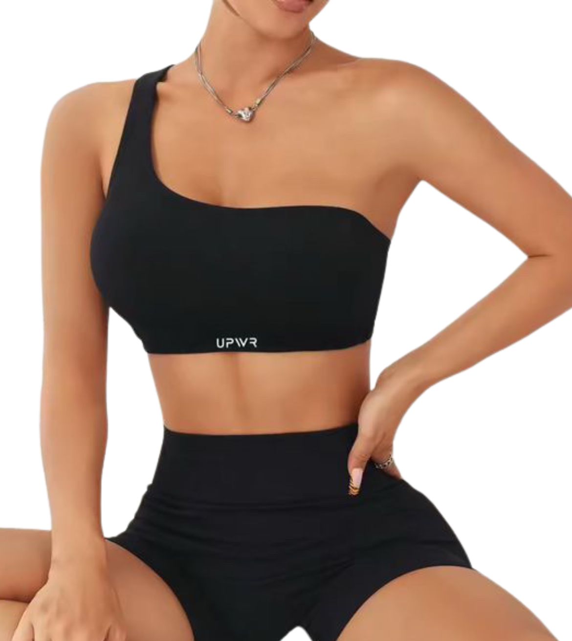 Asymmetrical Bra Black | Upwr