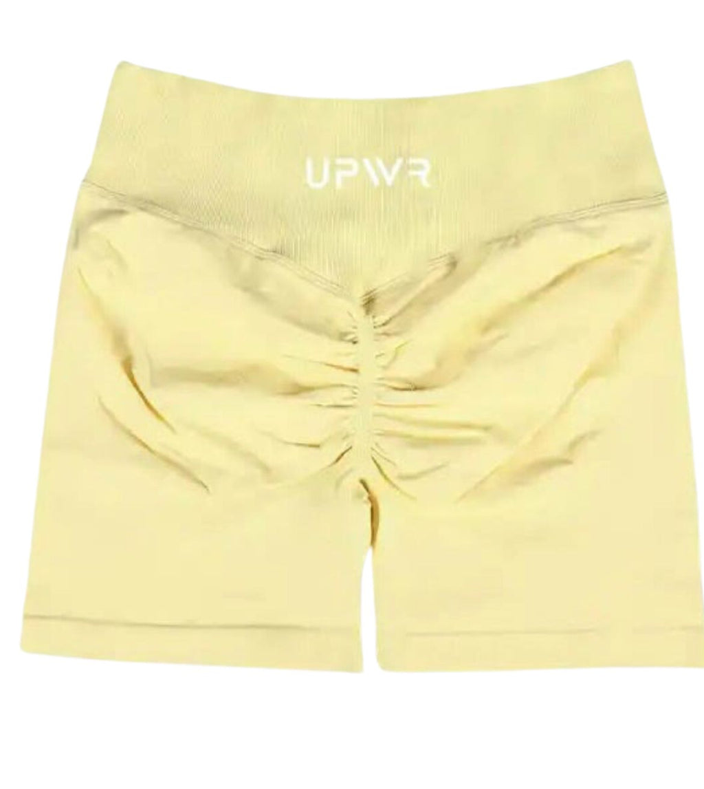 Scrunch Shorts Yellow| UPWR