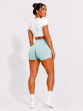 Scrunch Shorts Light Blue | UPWR