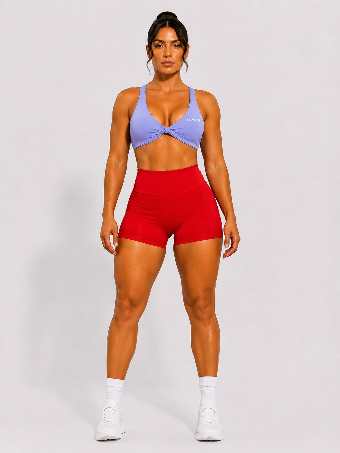Twisted Sports Bra lilac purple| Upwr