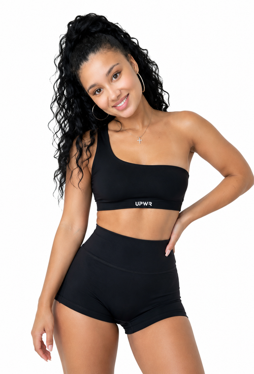 Asymmetrical Bra Black | Upwr