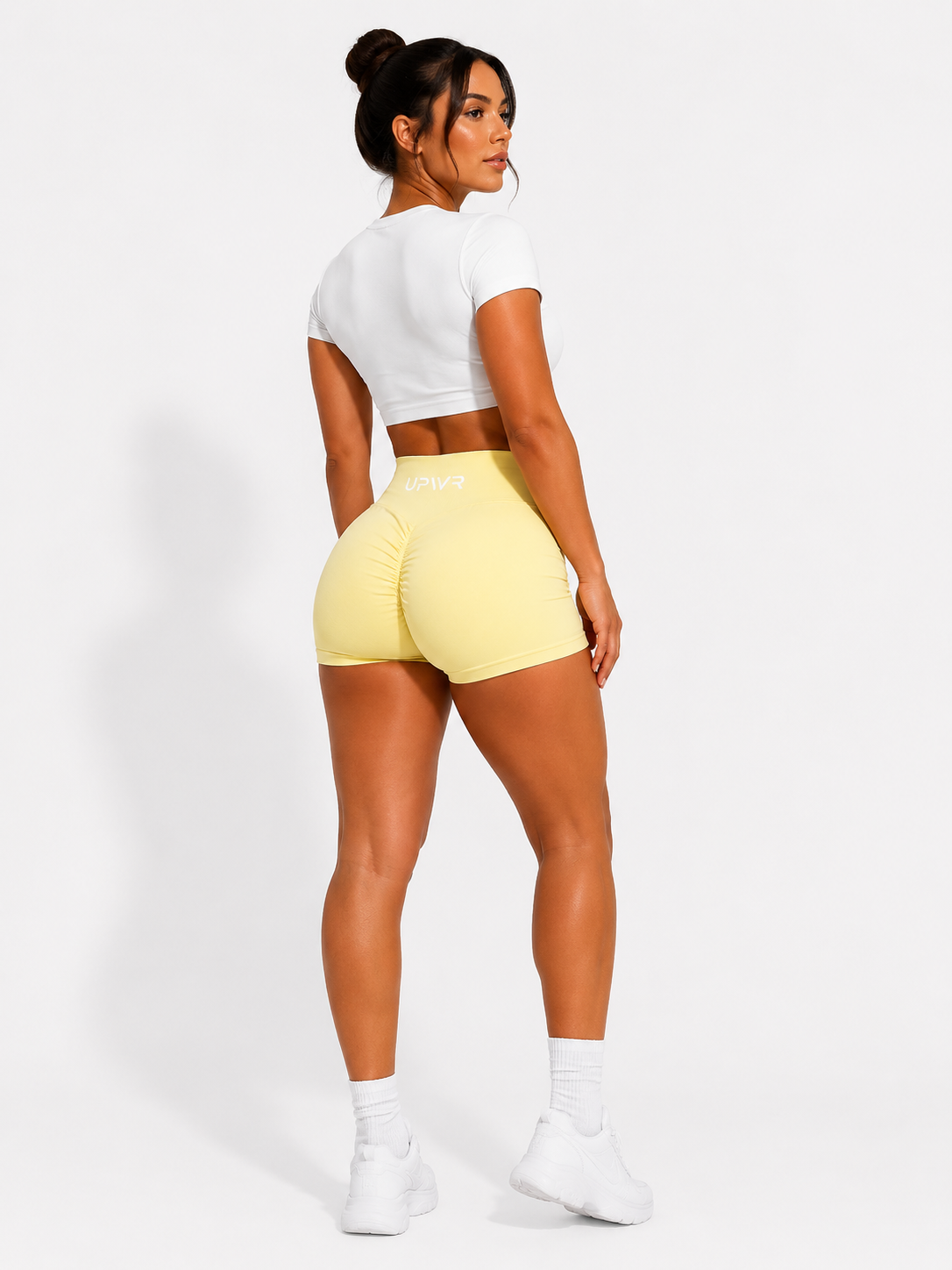 Scrunch Shorts Yellow| UPWR