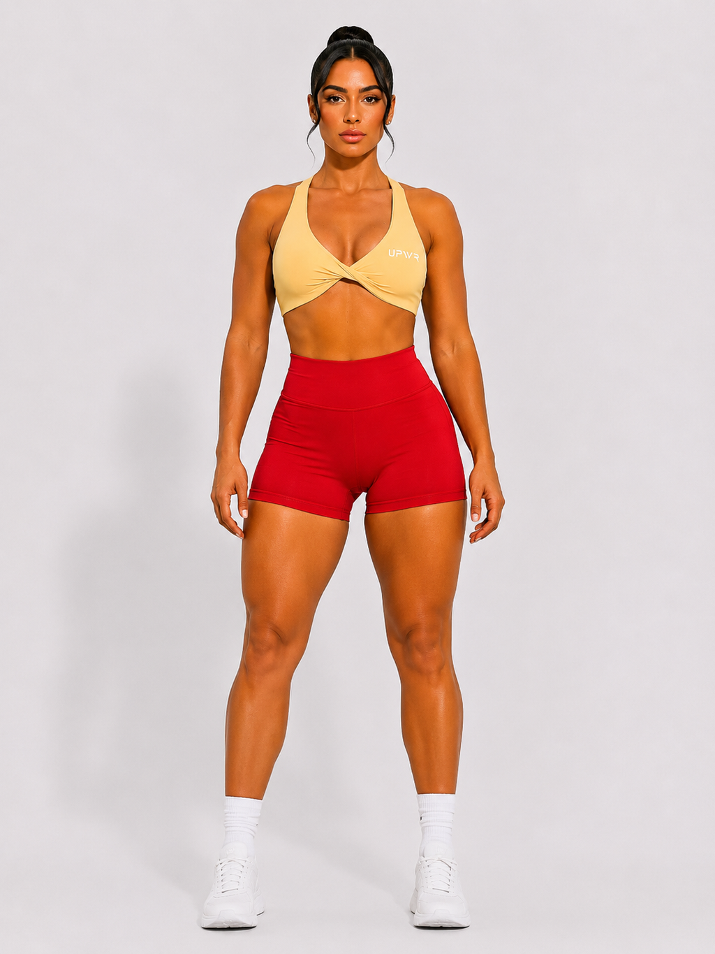 Twisted Sports Bra Bright Yellow| Upwr